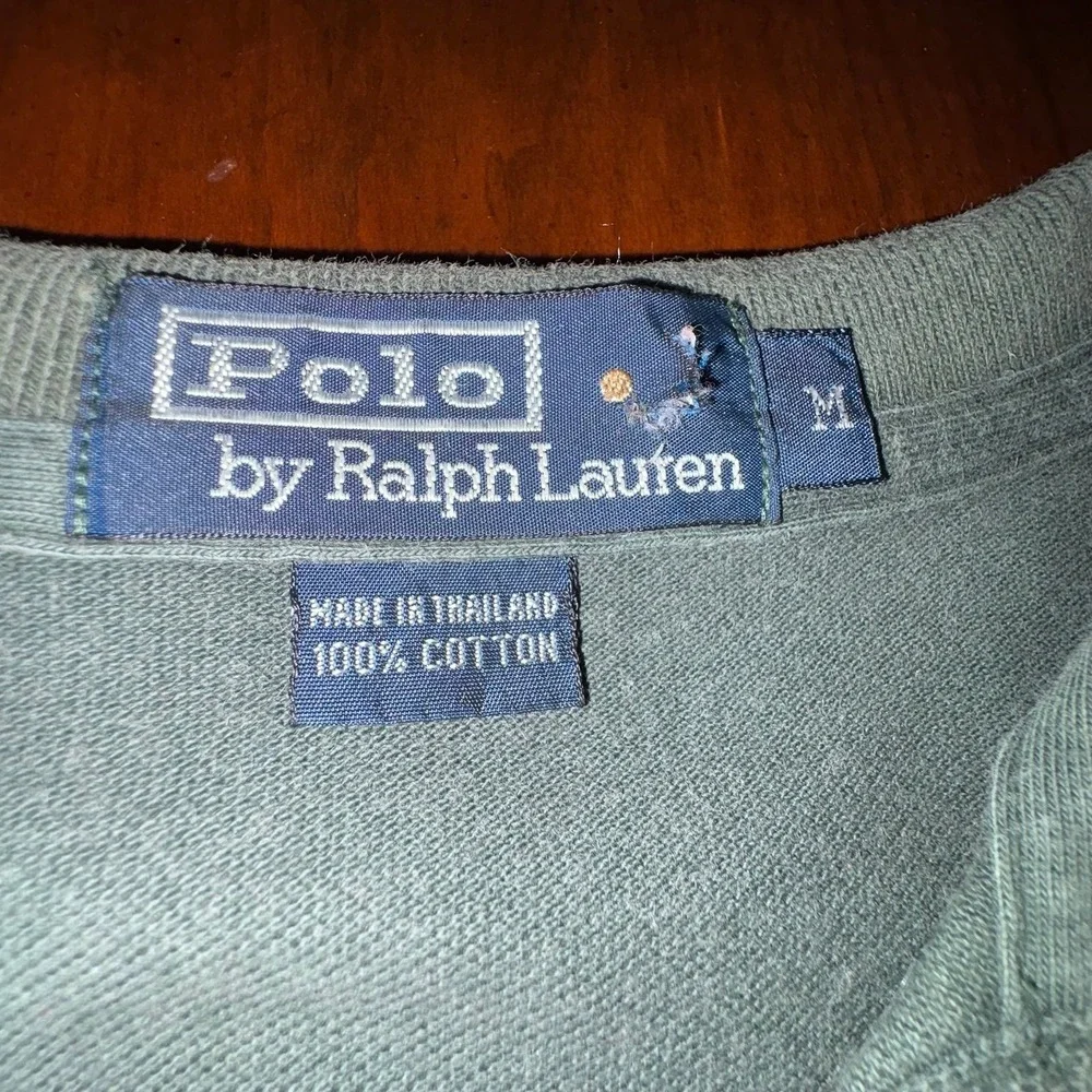 Polo‎ Ralph Lauren Green Custom Fit Polo Shirt Men's Medium